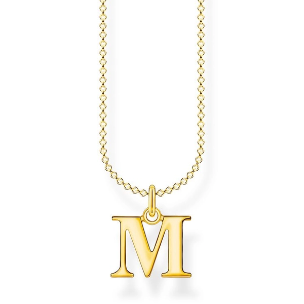 Kette Buchstabe Gold - M von Thomas Sabo, Schneller Versand - Nordicspectra.de
