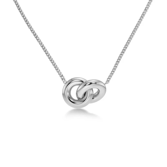 Chunky Eternal Necklace i rostfritt stål med justerbar längd 42-45 cm