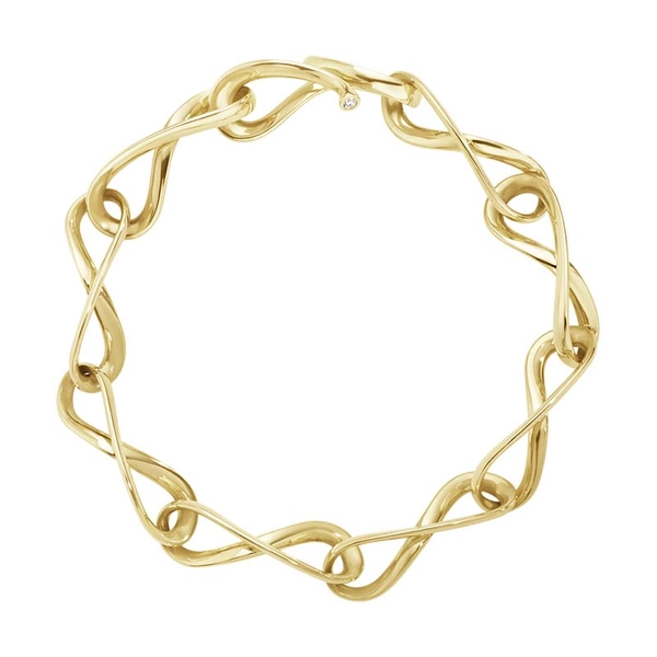 Infinity Bracelet 18K Gold with Diamonds - Georg Jensen - Suuri valikoima & ilmainen lahjapaketointi - Nordicspectra.fi