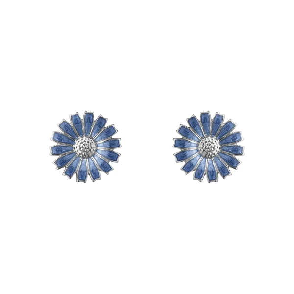 Daisy Blue Earrings ⌀ 11 mm - Georg Jensen - Designschmuck mit schnellen und sicheren Lieferungen - Nordic Spectra