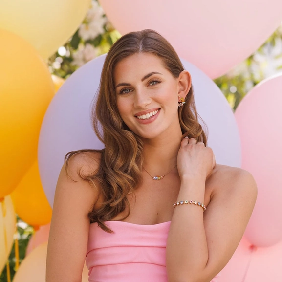 Nicola Bracelet Gold Floral Combo - Caroline Svedbom - Snabb leverans - Nordic Spectra