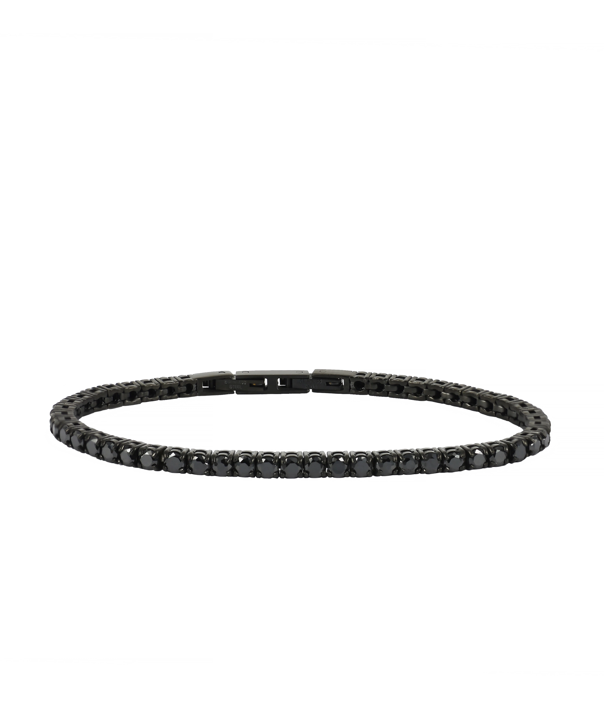 Astrid & Agnes - GLIMRA Armband 3 mm Svart