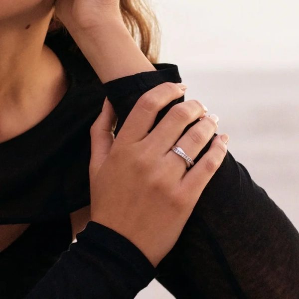 Andorra Ring Duo Steel - Edblad - Snabb frakt & paketinslagning - Nordic Spectra