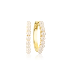 Ellera Perla Grande Earrings Gold Sif Jakobsilta