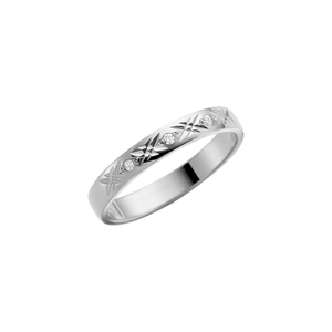 071.3 White Gold - Wedding & engagement rings - Schalins - Scandinavian design - Nordic Spectra