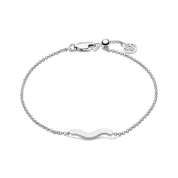 Ellera Waves Pianura Armband i elegant silver från Sif Jakobs