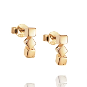 Dice Twice Ear Gold - Efva Attling - ruotsalainen muotoilu - Nordic Spectra