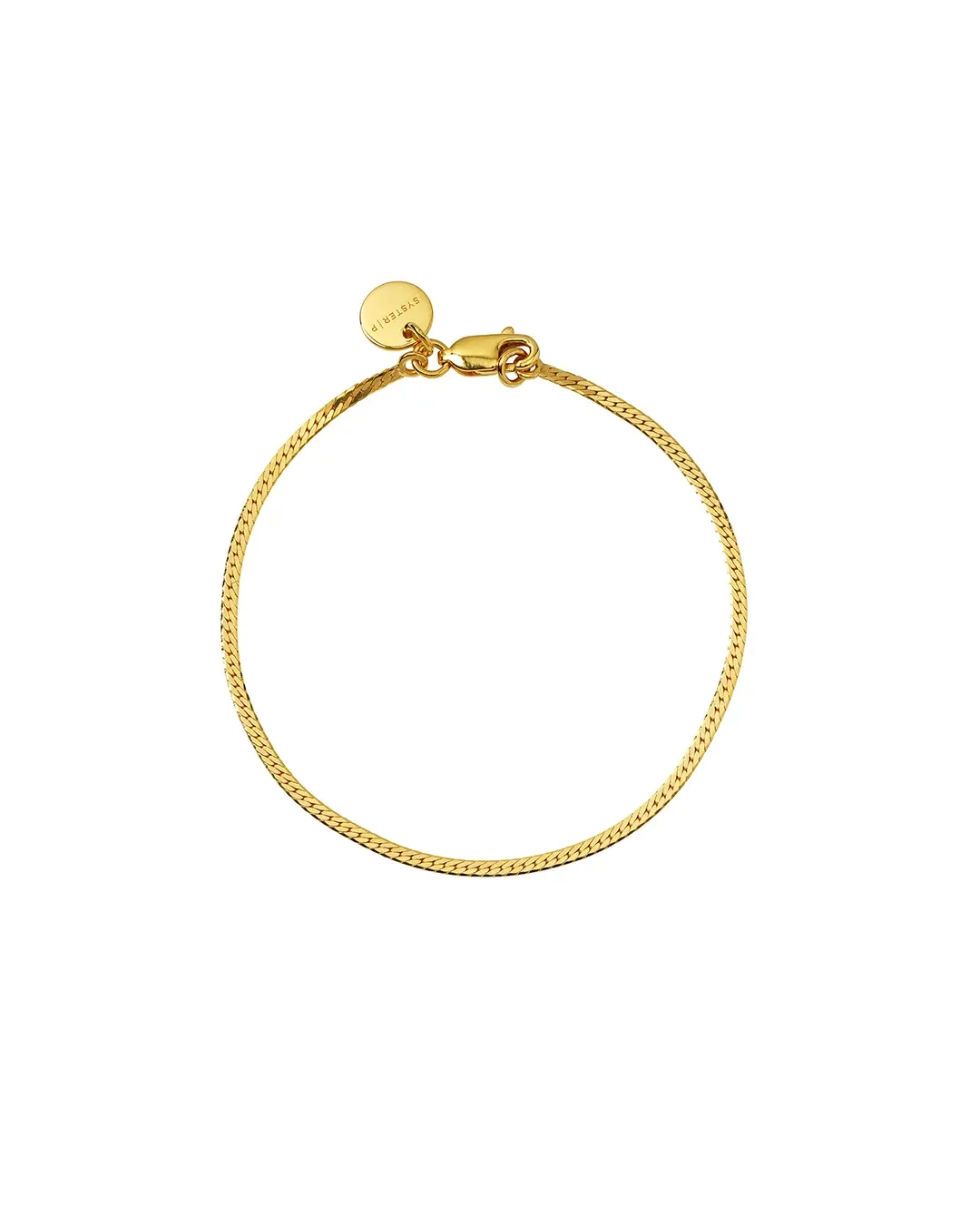 Herringbone Bracelet Gold - Syster P - Snabb leverans & Gratis paketinslagning - Nordic Spectra
