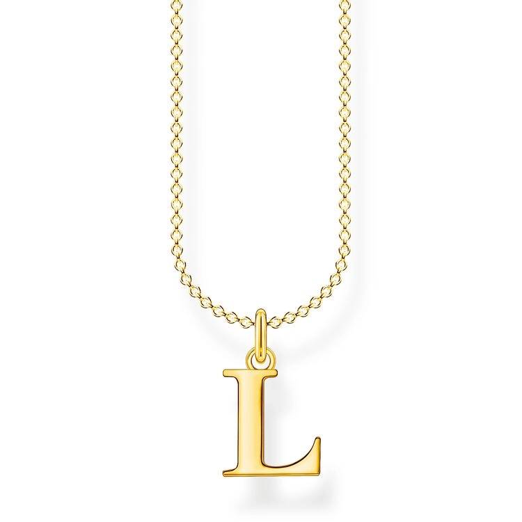 Thomas Sabo - Bokstavshalsband Guld - L