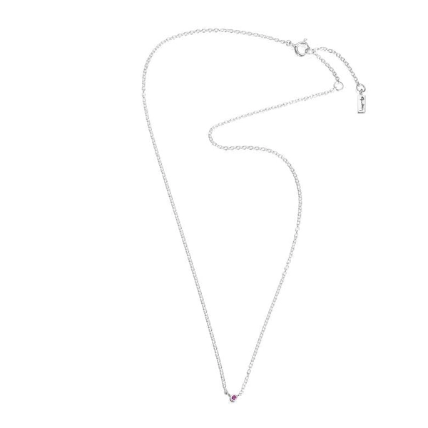 Micro Blink Necklace - Pink Sapphire - Efva Attling - Suuri valikoima & ilmainen lahjapaketointi - Nordicspectra.fi