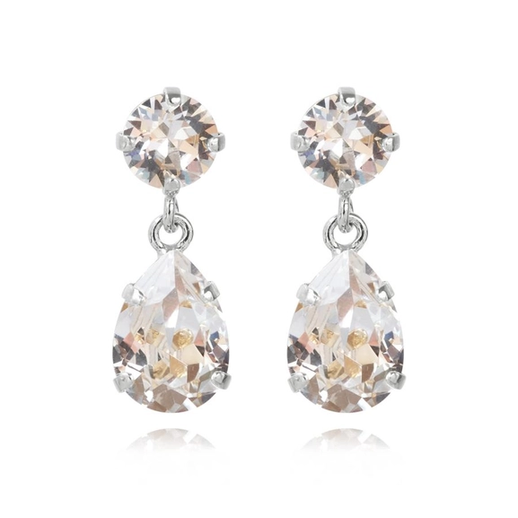 Mini Drop Earring Rhodium Crystal - Caroline Svedbom - Snabb frakt & paketinslagning - Nordicspectra.se