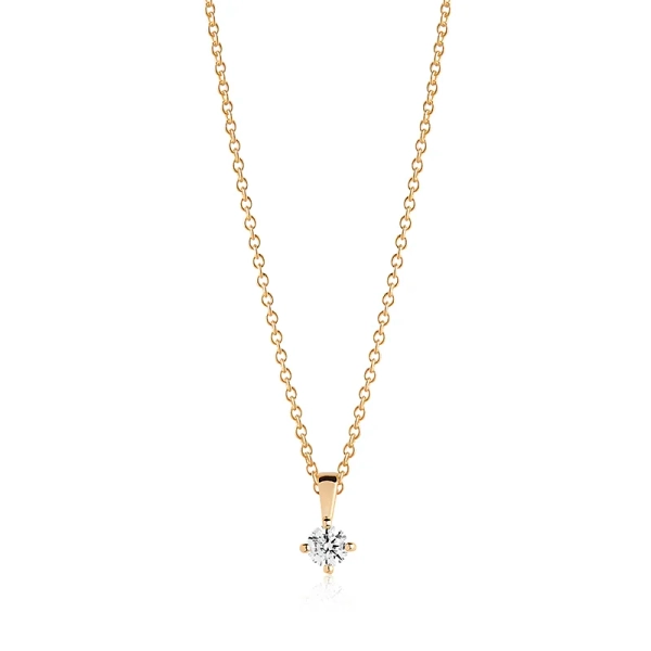 Princess Piccolo Pendant i 18K guldpläterat silver med gnistrande cubic zirconia från Sif Jakobs