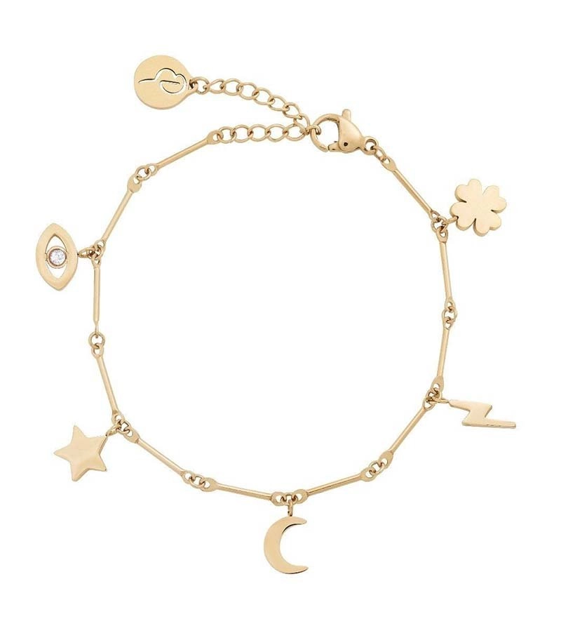 Charm Bracelet Multi Gold - Edblad - Snabb frakt & paketinslagning - Nordicspectra.se