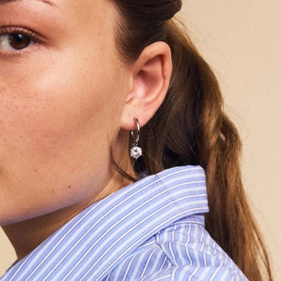 Crown Hoops L Steel - Edblad - Snabb leverans - Gratis paketinslagning