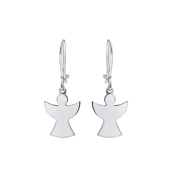 Guardian Angel Earrings White Gold - Nordic Spectra - Suuri valikoima & ilmainen lahjapaketointi - Nordicspectra.fi