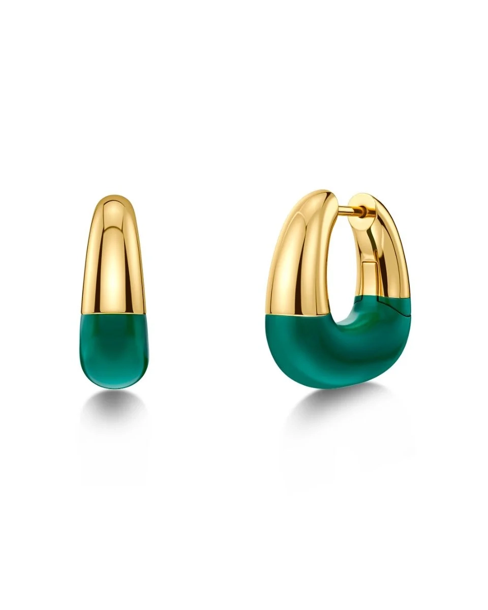 Edblad - Lore Hoops L Green Gold