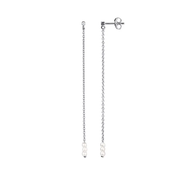 Presentset My Little Pearl med halsband och örhängen i silver och sötvattenpärlor