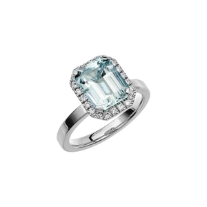 Fairytale 7 Aquamarine White Gold - Wedding & engagement rings - Schalins - Scandinavian design - Nordic Spectra