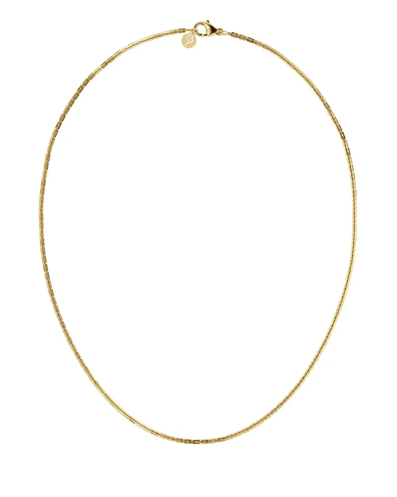 Guldpläterat halsband från Edblad med fyrkantiga länkar
