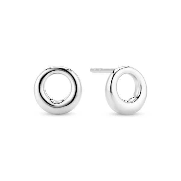 Selene örhängen i silver med rund