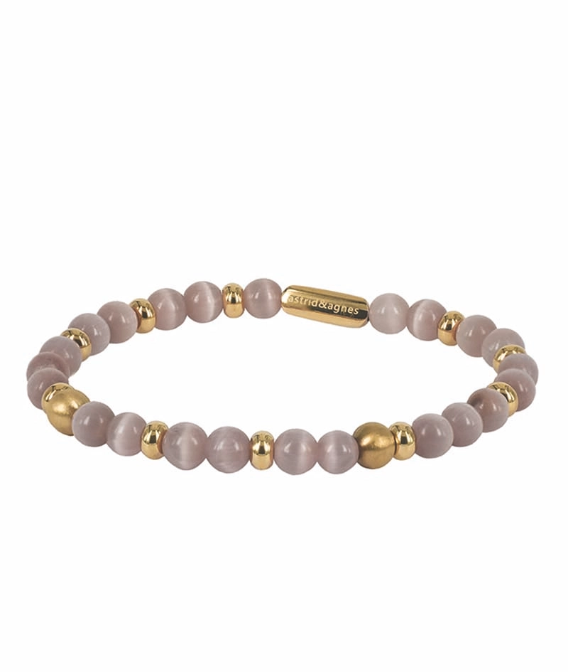 VICKY Armband Rosa/Guld - Astrid & Agnes - Snabb frakt & paketinslagning - Nordicspectra.se