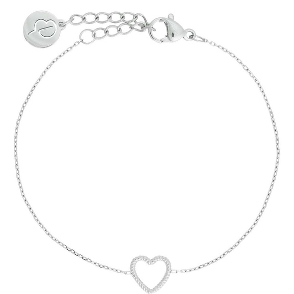 Rope Heart Bracelet Steel - Edblad - Snabb frakt & paketinslagning - Nordicspectra.se
