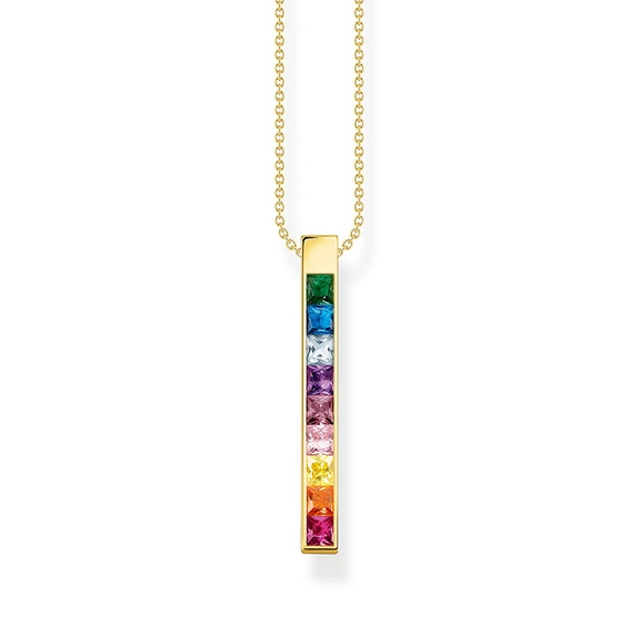 Necklace Colourful Stones Gold Long - Thomas Sabo - Suuri valikoima & ilmainen lahjapaketointi - Nordicspectra.fi