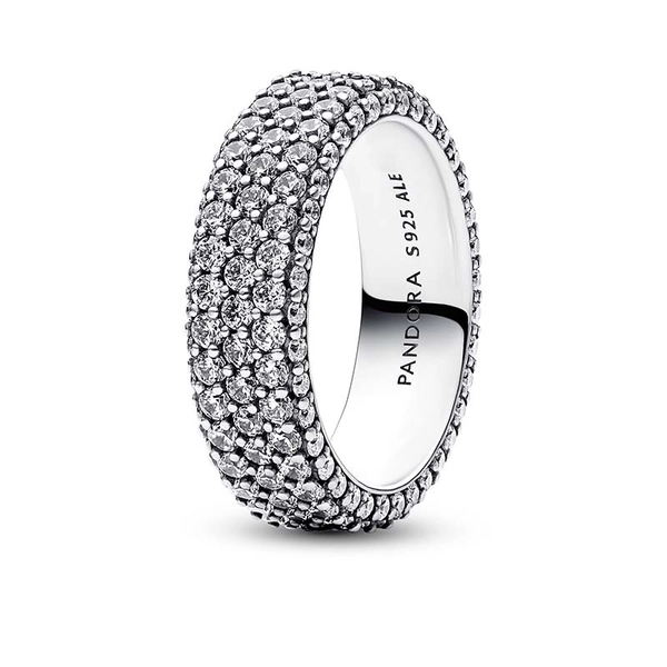 Pandora Timeless Pavéprydd Treradig Ring - PANDORA - Snabb frakt & paketinslagning - Nordic Spectra