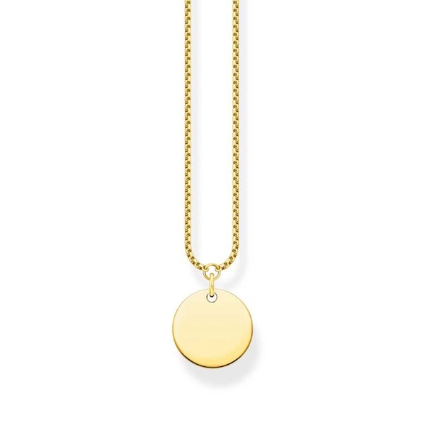 Halsband Bricka Guld - Thomas Sabo halsband - Snabb frakt & paketinslagning - Nordicspectra.se
