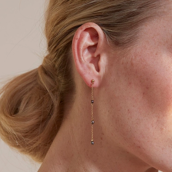 Perla Mini Earrings Multi Teal Gold - Edblad - Snabb frakt & paketinslagning - Nordicspectra.se