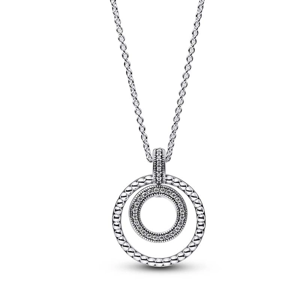 Pandora Signature Pavé & Beads Pendant & Necklace - PANDORA - Snabb frakt & paketinslagning - Nordicspectra.se