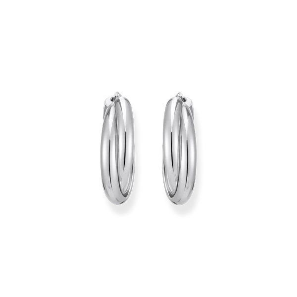 Stora Flätade Hoops - Thomas Sabo - Snabb leverans & paketinslagning - Nordic Spectra