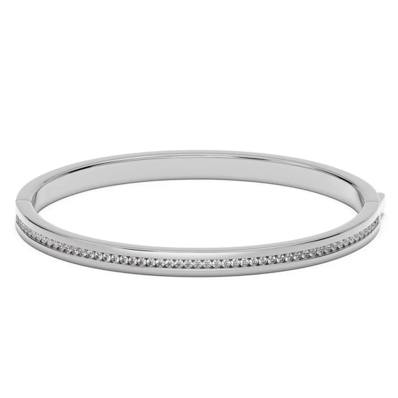 Josefin Bangle Steel - Edblad - Snabba leveranser - Gratis paketinslagning