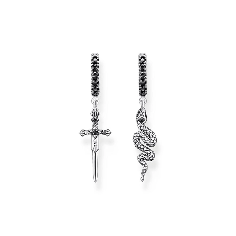 Thomas Sabo – Creolörhängen Svärtat Orm och Svärd
