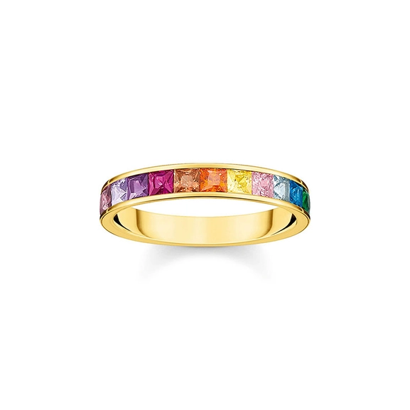 Ring Colourful Stones Gold - Thomas Sabo - Suuri valikoima & ilmainen lahjapaketointi - Nordicspectra.fi