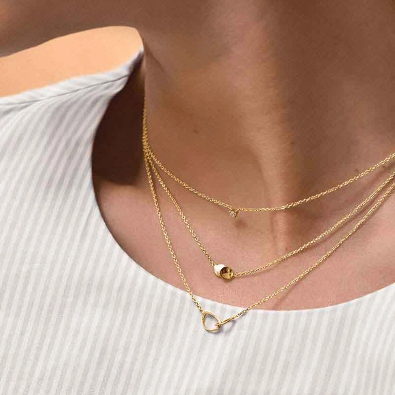 Rocky Shore Drop Necklace Gold Drakenberg Sjölin, Schneller Versand - Nordicspectra.de