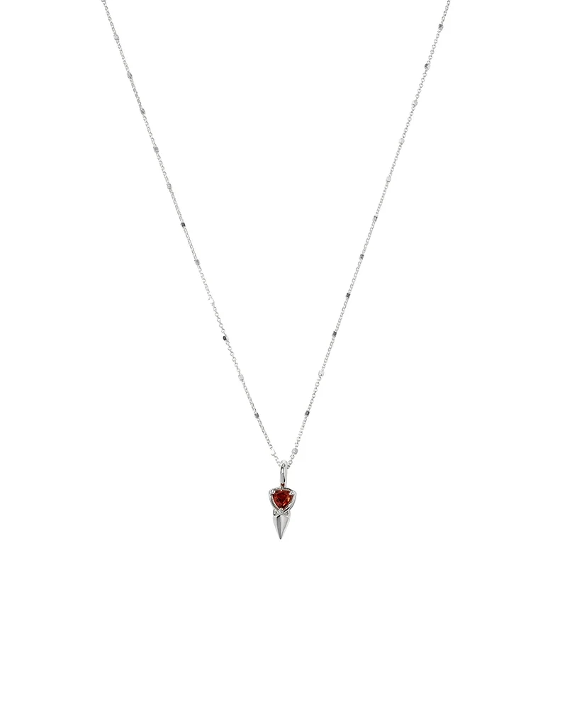 Mrs H Spike Necklace Silver