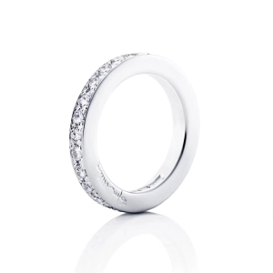 Big Stars & Signature Ring Platinum i platina med briljantslipade diamanter i kanalfattning