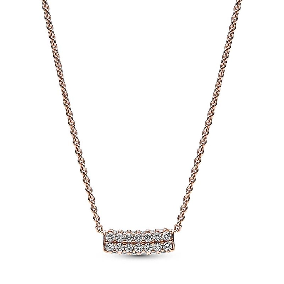 Pandora Timeless Pavéprydda Collierhalsband Rosé - PANDORA - Snabb frakt & paketinslagning - Nordic Spectra