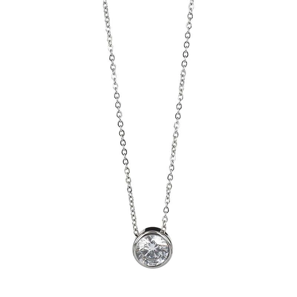 LILLY Kort Halsband 7 mm Kristall/Stål - Astrid & Agnes - Snabb frakt & paketinslagning - Nordicspectra.se