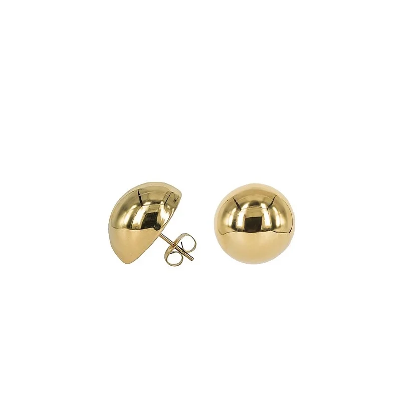 Astrid & Agnes - ESSIE Stud 12 mm Örhängen Guld