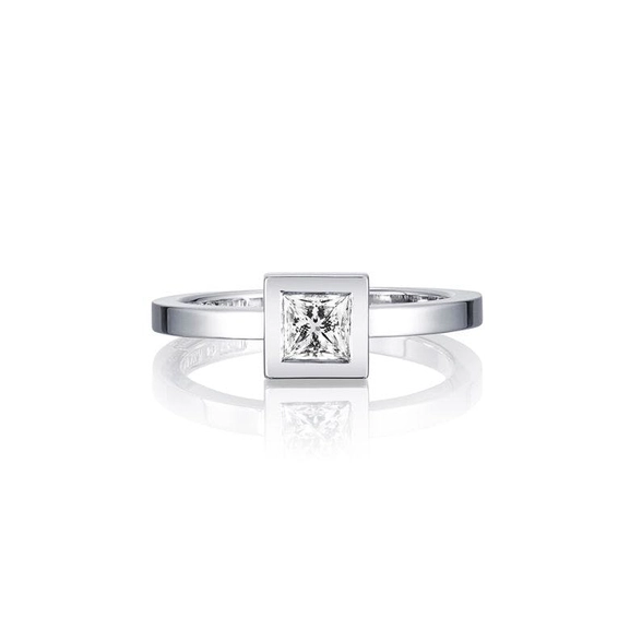 Princess Wedding Thin Ring 0.40 ct White Gold - Efva Attling ringar - Snabb frakt & paketinslagning - Nordicspectra.se