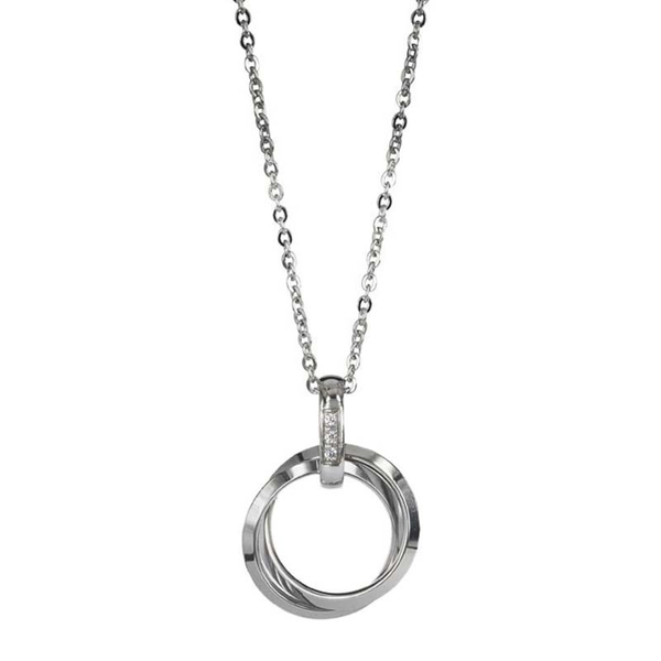 CAROLIN Långt Halsband Stål - Astrid & Agnes - Snabb frakt & paketinslagning - Nordicspectra.se