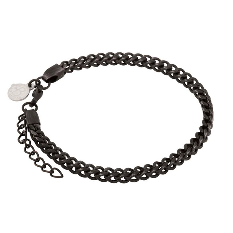 By Billgren - Fyrkantigt Stålarmband Svart