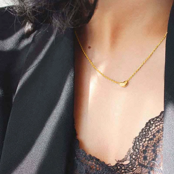 Loving Heart Medium Single Necklace Gold Drakenberg Sjölin, Schneller Versand - Nordicspectra.de