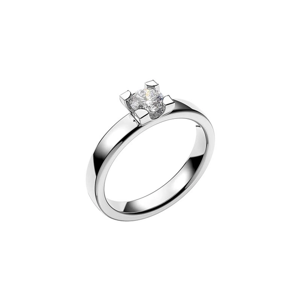 Seine 0.40 White Gold - Wedding & engagement rings - Schalins - Scandinavian design - Nordic Spectra
