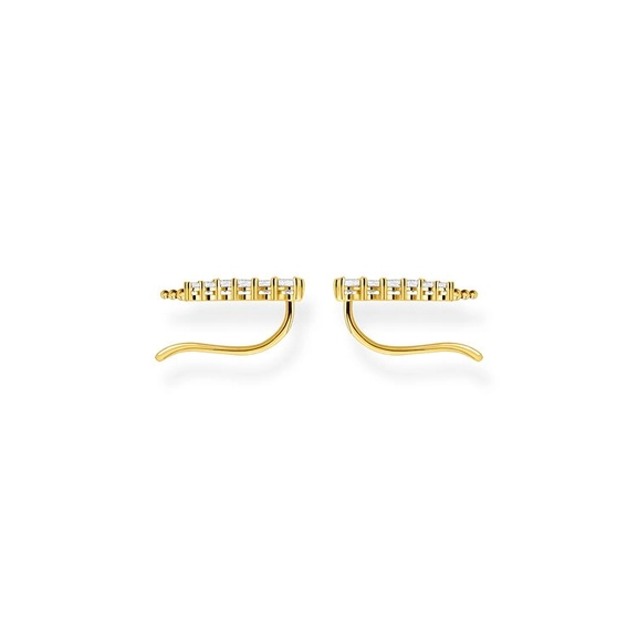 Öronklättrare Vita Stenar Guld - Thomas Sabo örhängen - Snabb frakt & paketinslagning - Nordicspectra.se