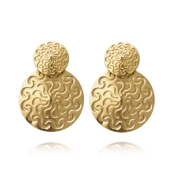Amaya Earrings Gold i guldpläterad mässing