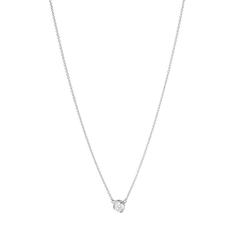Georg Jensen - Georg Jensen Signature Diamonds Halsband 0.20 ct Vitguld