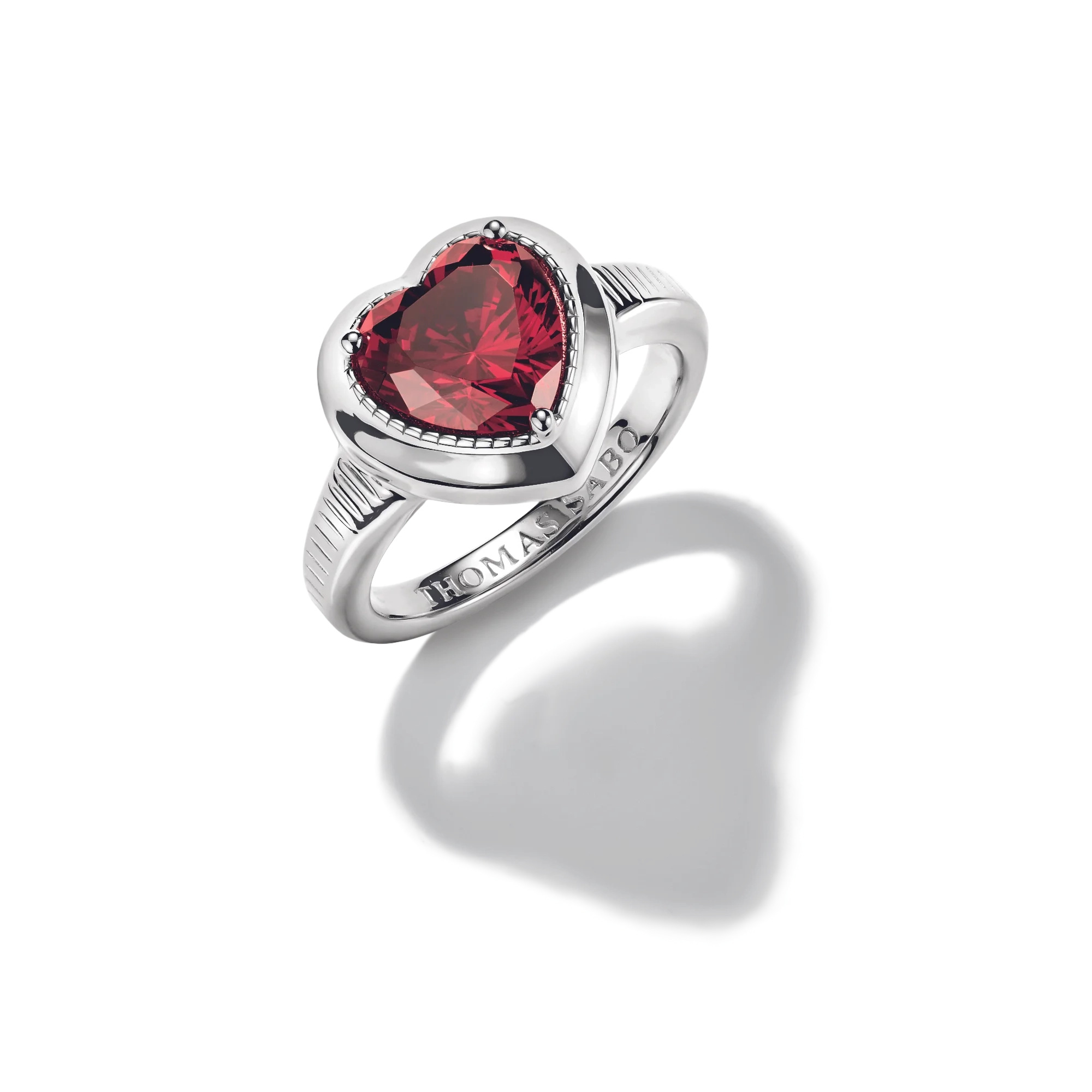 Thomas Sabo - R&ouml;tt Hj&auml;rta Elyndra Ring